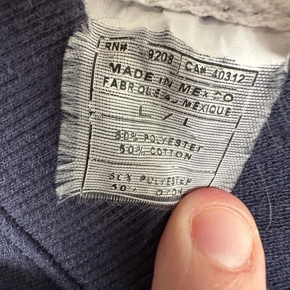 Adidas Crewneck Sweatshirt Mens Large Navy‎ Blue Raglan Pullover